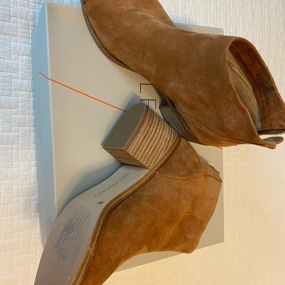 Soul society Real Suede open toe Booties - Picture 5 of 7